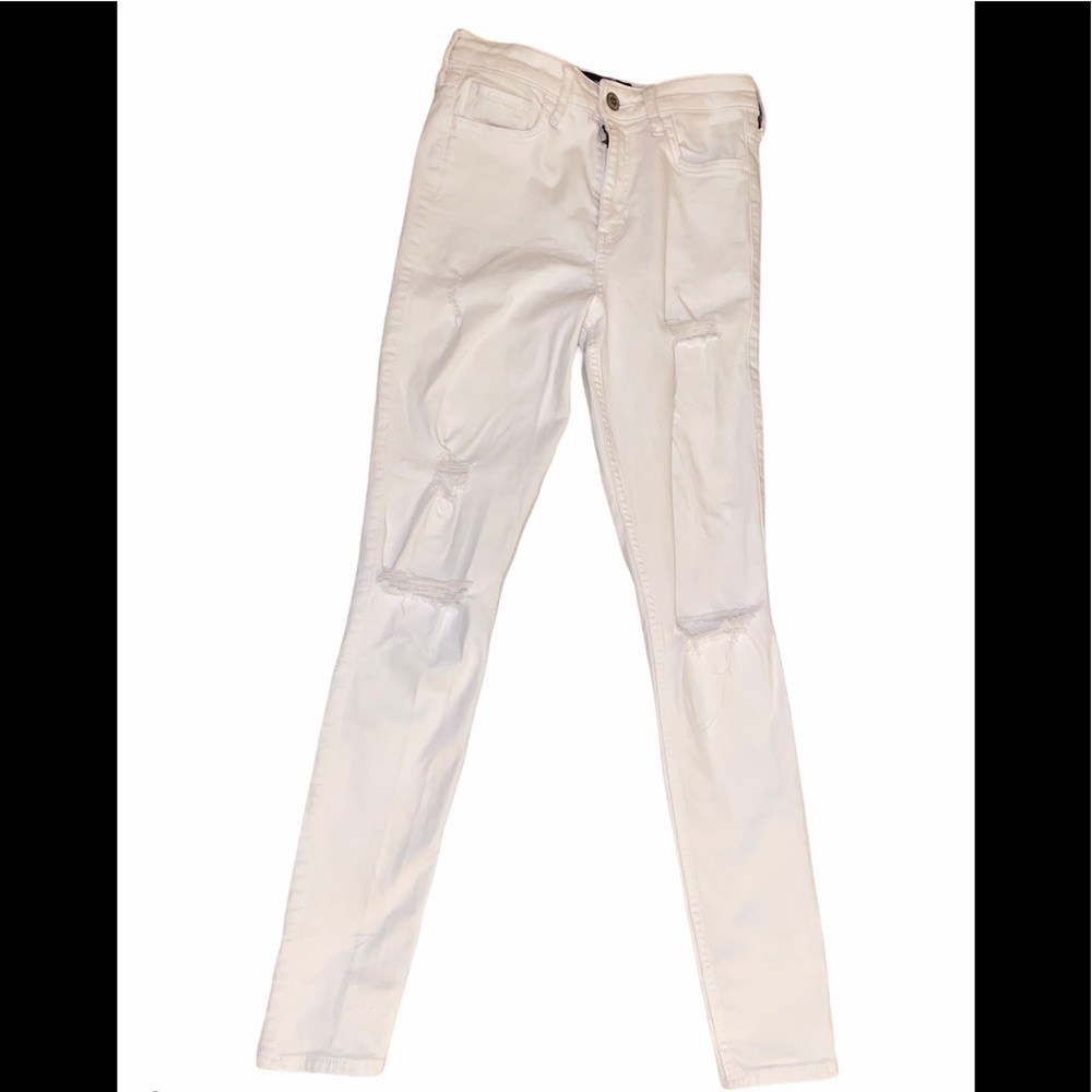 White hollister jeans